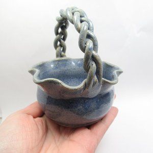Braided Handle Ragsdale Pottery Basket